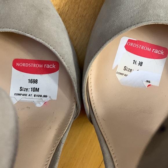 Vince Camuto Carlotte tan suede heels size 10 M like new NWOT pointed toe 4”heel - Picture 4 of 12